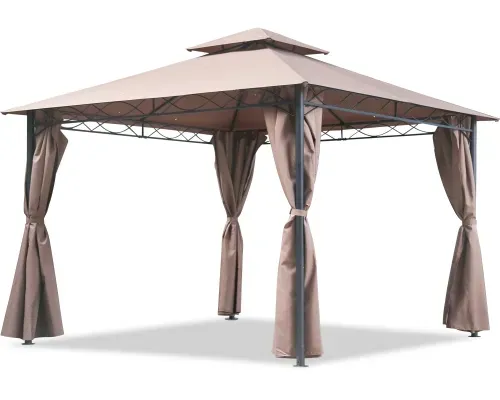 Canopy tent Gazebo 10&#39; X 13&#39; Grill gazebo for Patios bbq Outdoor Patio Large Garden Top Gazebo with Sidewall Party Tent