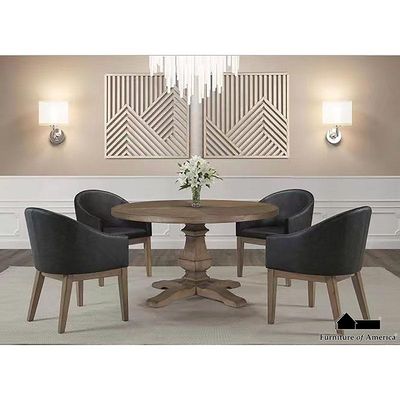 Contemporary ROUND TABLE SET 5PC