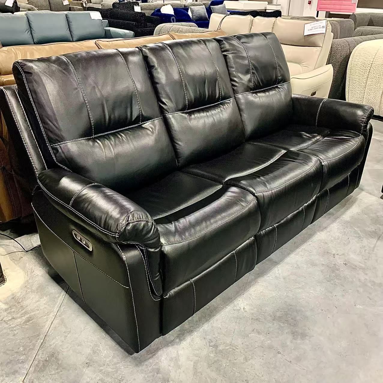 Electric PU Leather Recliner Sofa for Living Room, Office