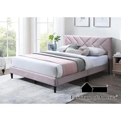 Upholstered Bed Frame | TM7101 - Red in Queen