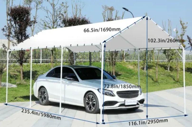 Carport Car port Party Tent Car Tent 10x20 Canopy Tent Heavy Duty Carport Canopy Metal Carport Tent Carport Kits Outdoor Garden Gazebo