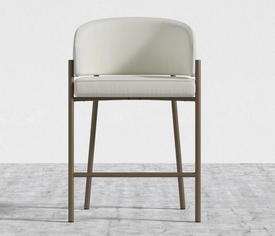 ANTIQUE BRUSHED BRASS FRAME-TRENTO EGGSHELL