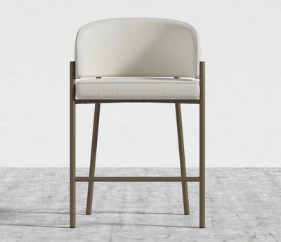 ANTIQUE BRUSHED BRASS FRAME-TRENTO EGGSHELL