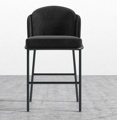 BLACK FRAME-BLACK STOOL