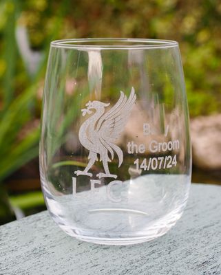 Engraved whiskey tumblers