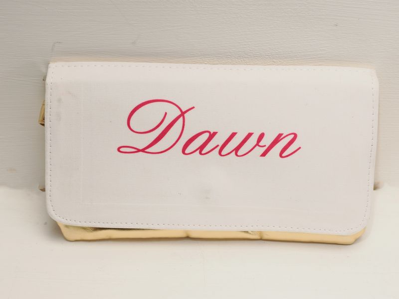 Personalised make-up bag