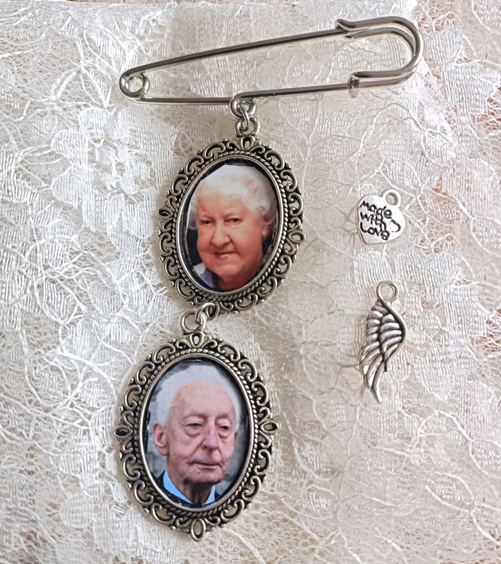 Bouquet photo charms