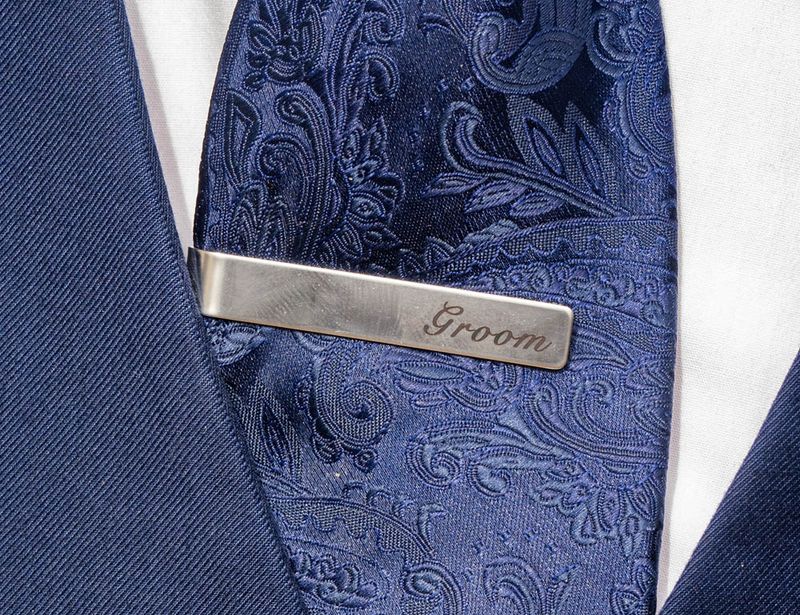 Engraved tie clips