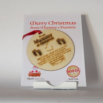 Christmas decoration - Happy Christmas from Mummy&#39;s Tummy
