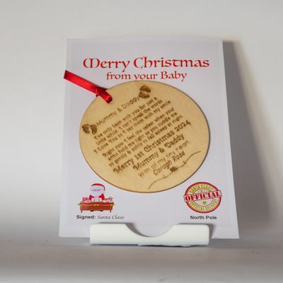 Merry Christmas from your baby - first Christmas