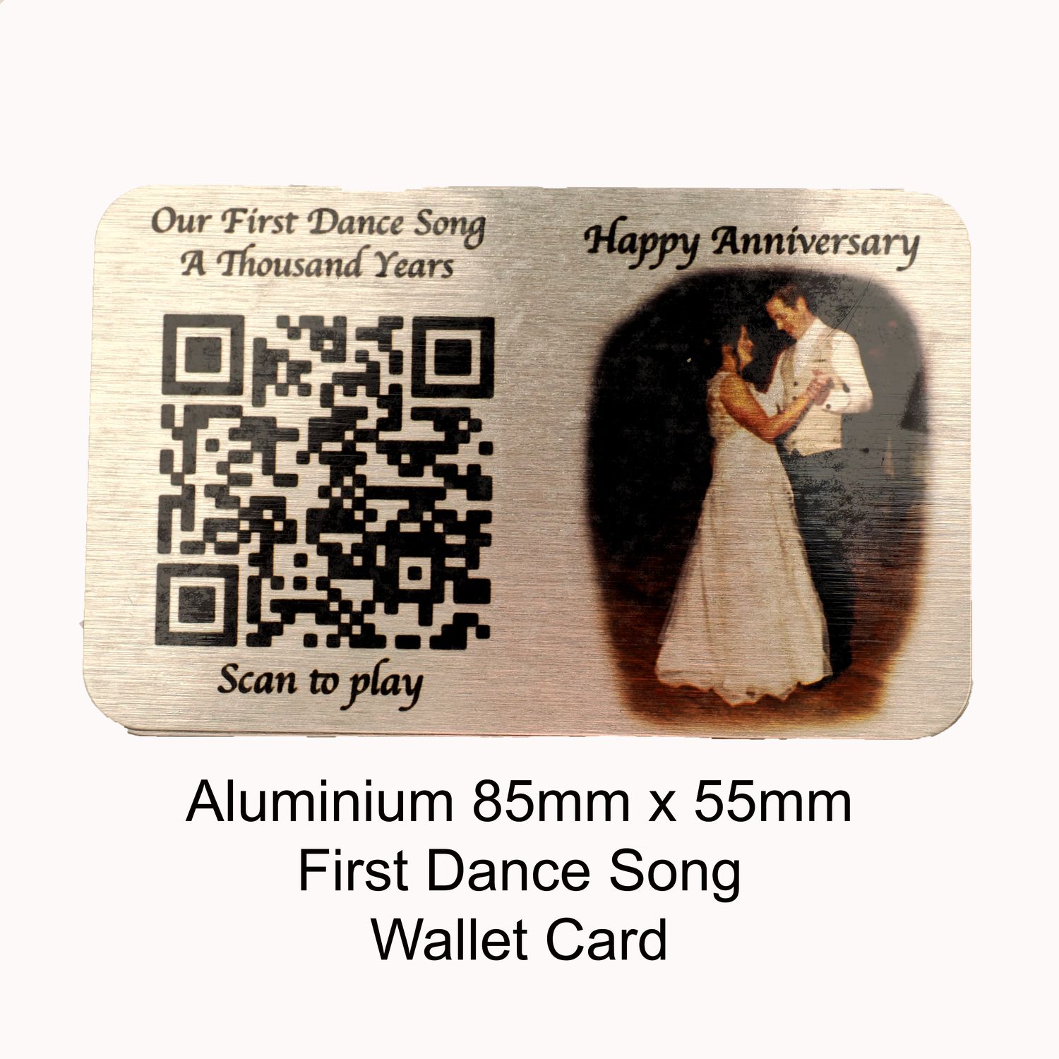 First Dance song wallet card