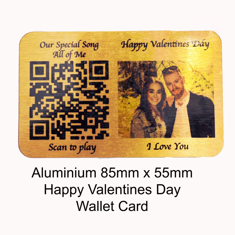 Happy Valentines Day wallet card