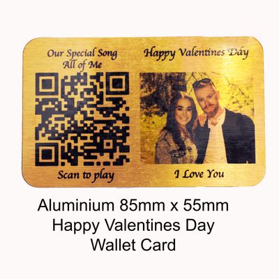Happy Valentines Day wallet card