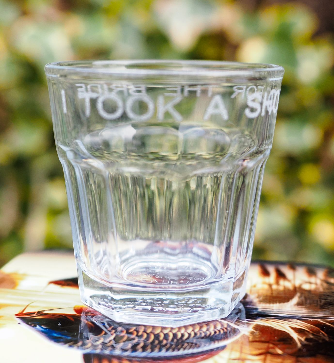 Engraved shot glasses