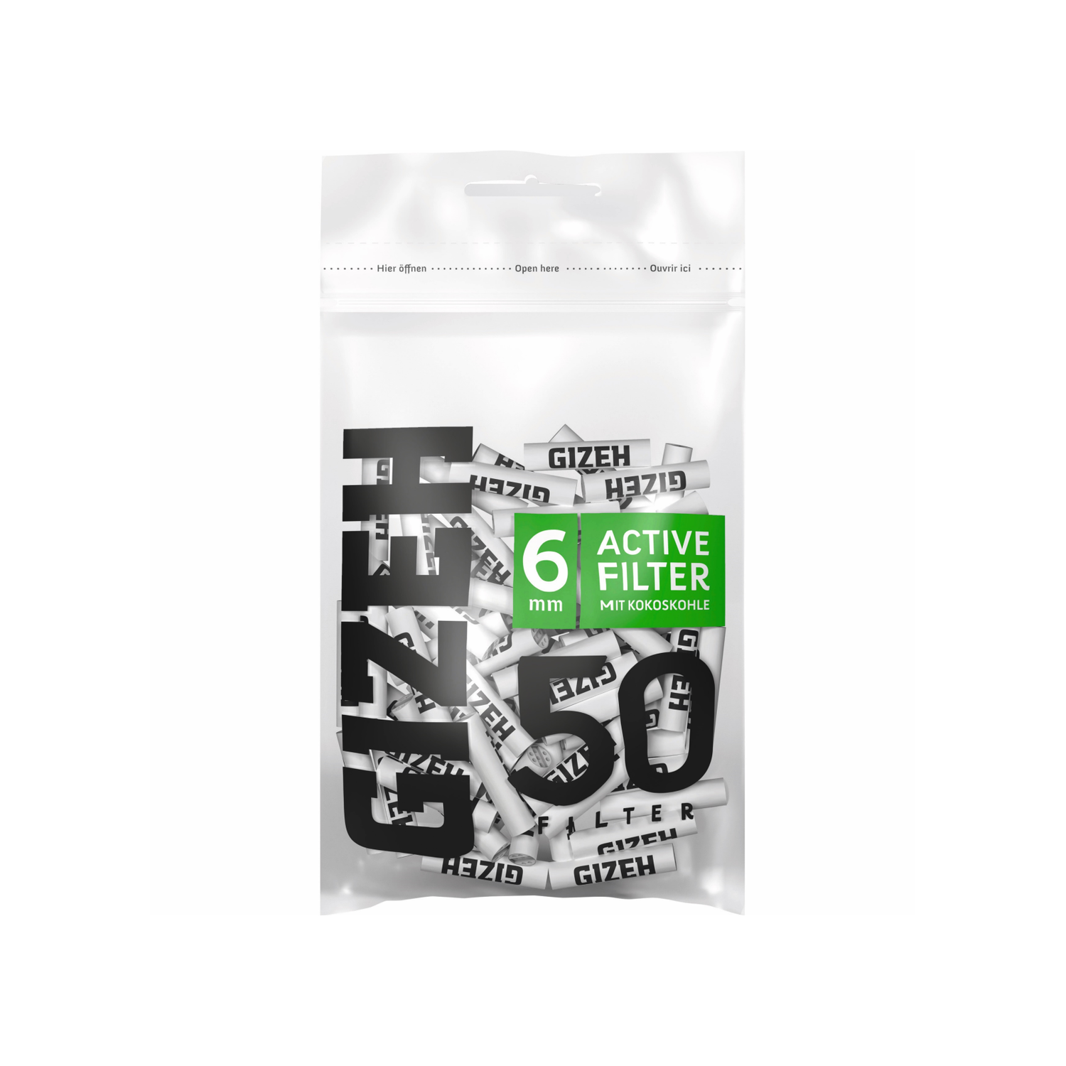 Active Filter 50Stück 6mm | BLACK | GIZEH