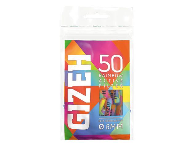 Active Filter 50Stück 6mm | RAINBOW |  GIZEH
