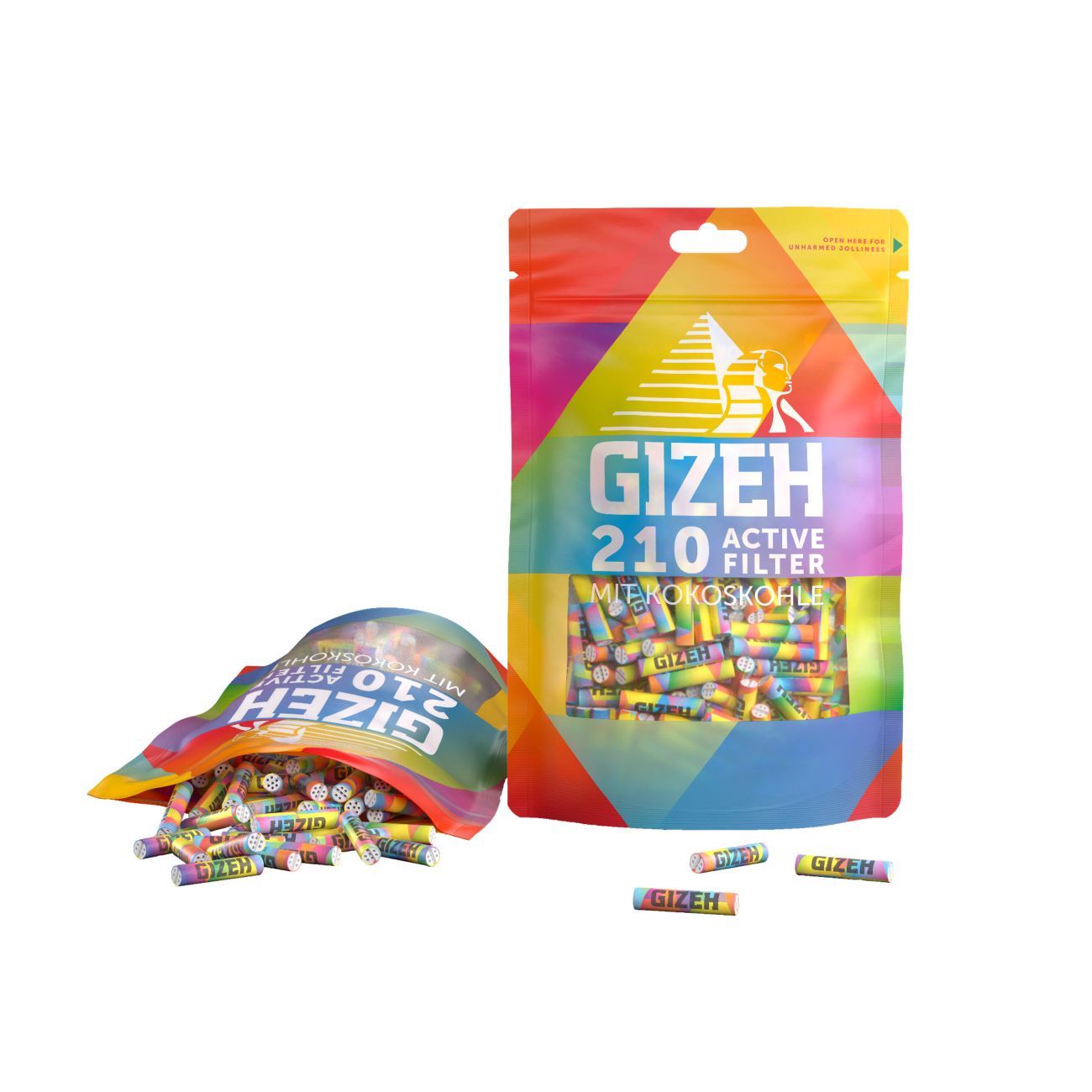 Active Filter 210Stück 6mm | RAINBOW |  GIZEH