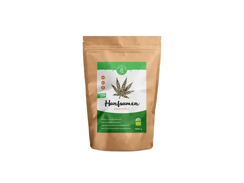 Hanfsamen BIO (ungeschält, 1kg)