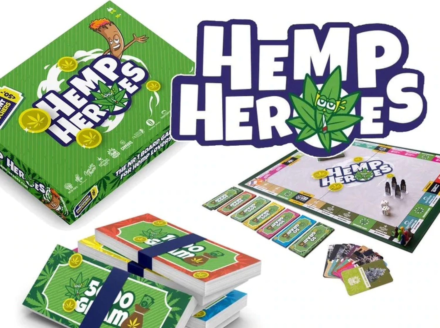 HEMP HEROES Boardgame / Brettspiel INKL. 50, € GUTSCHEIN