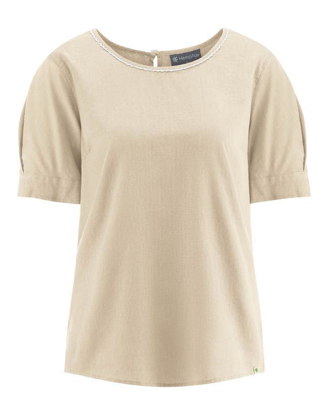 Bluse | Größe L | 55% Hanf
