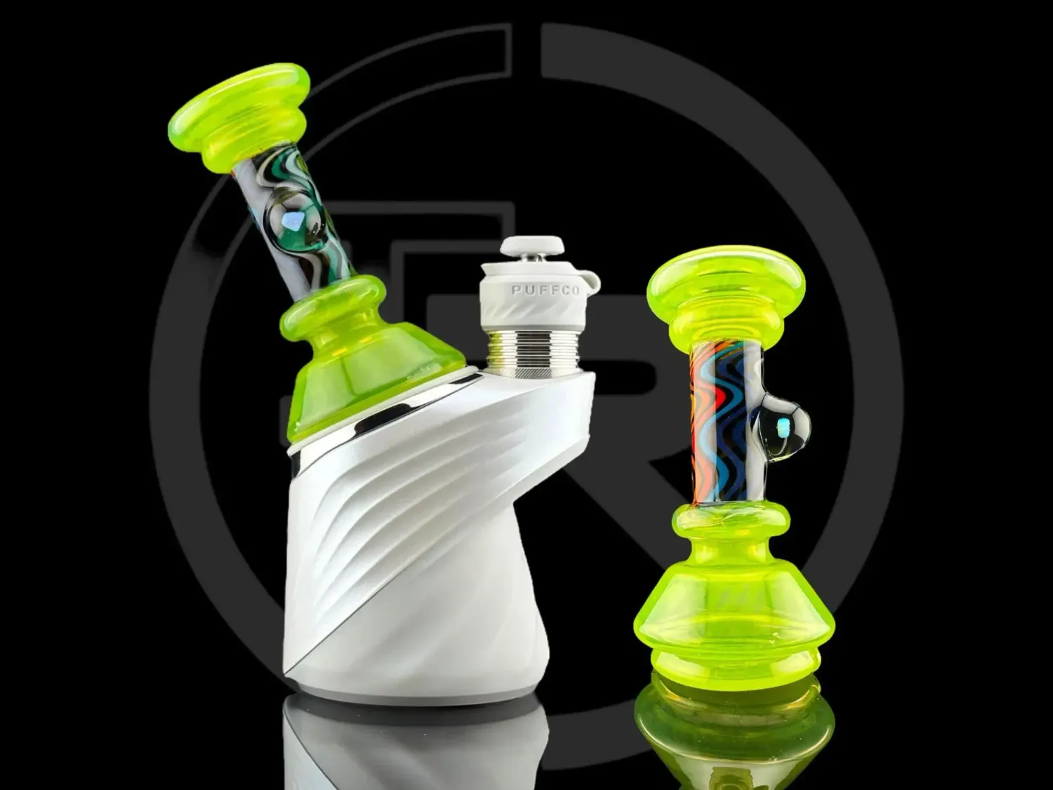 Aufsatz WAG DRY mit OPAL | Farbe: Slime Green | für PuffCo Peak
