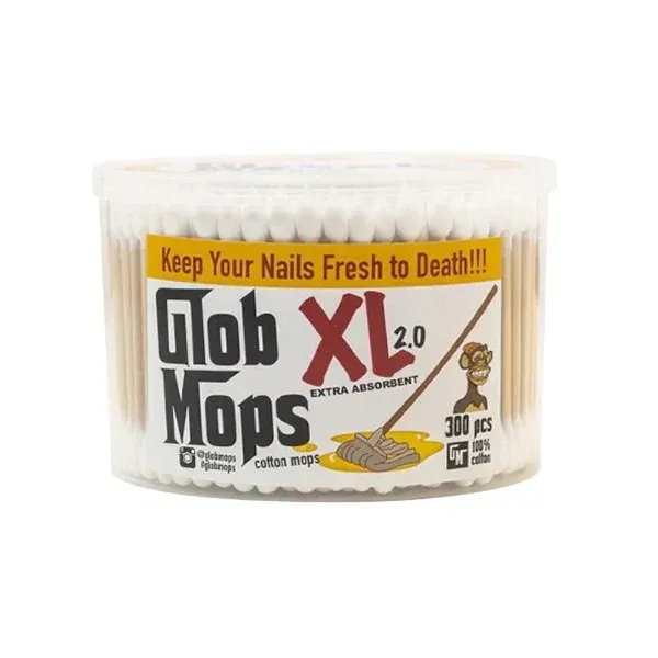 Glob Mops XL 2.0 cotton mops | biegbare Wattestäbchen, 300er Packung