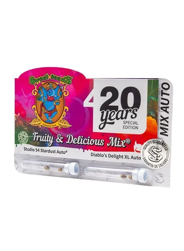 Fruity & Delicious Mix®  |  2x2 Autoflower Seeds | „Special Mix Pack“ zum 20. Jubiläum | Sweet Seeds®