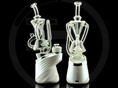 PuffCo PEAK ATTACHMENT | SUPERIOR GILLY in CLEAR | mit zwei Opalen