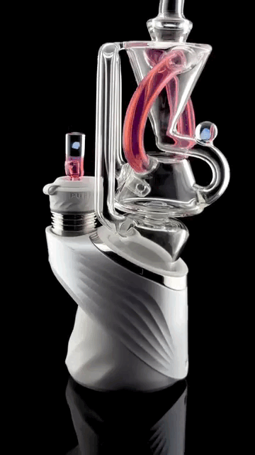 PuffCo PEAK ATTACHMENT | SUPERIOR GILLY in LILA | mit zwei Opalen