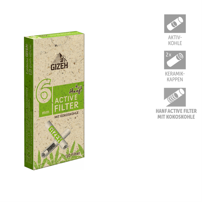 HANF Active Filter 10Stück 6mm | GIZEH