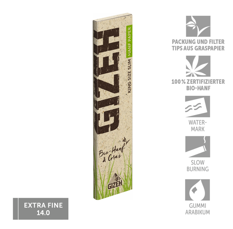 GIZEH Hanf & Gras King Size Slim