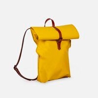 BENDL - Responsible Ransel van Brandslang - Rolltop Rugzak - Geel - Duurzaam - Vegan