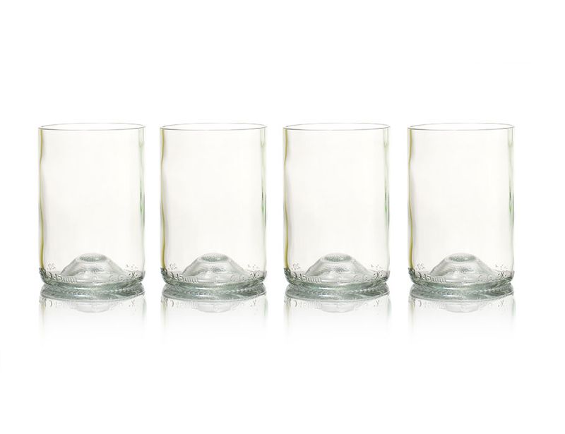 Glazen Rebottled Transparant - 4 stuks