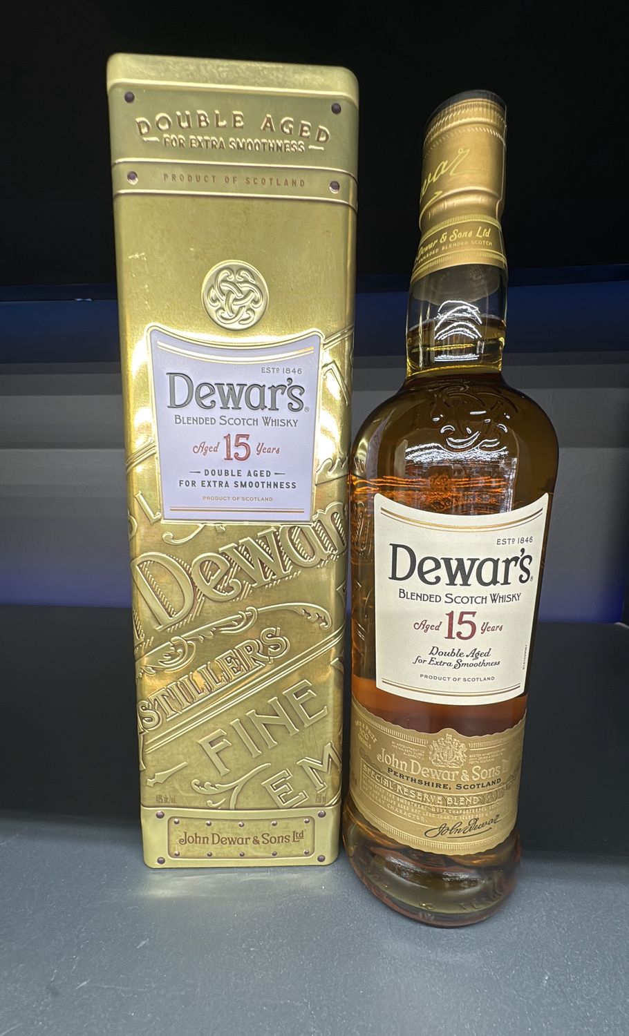 DEWARS 15YR BLENDED 750ML