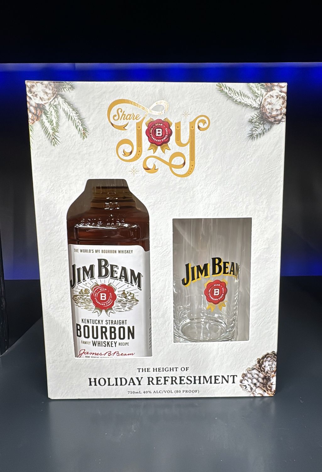 JIM BEAM GIFT SET 750ML