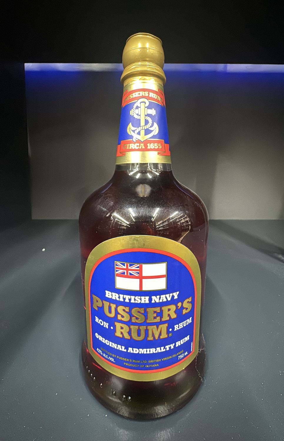 PUSSERS BRITISH NAVY RUM 750ML