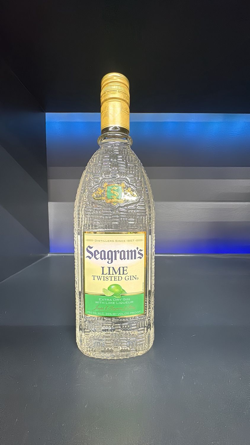 SEAGRAMS LIME GIN 750ML