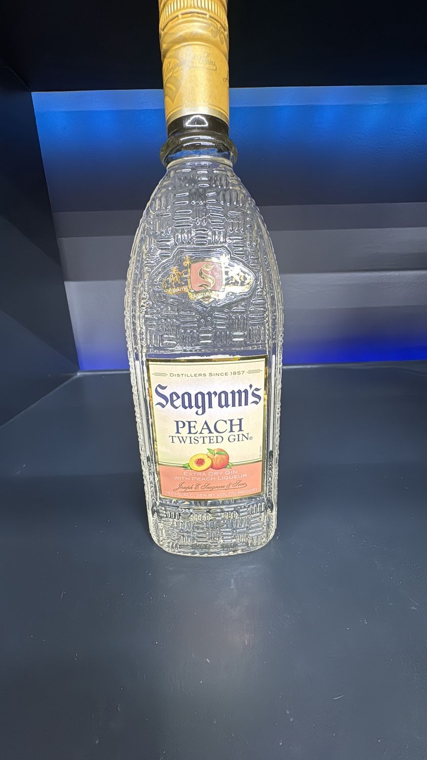 SEAGRAMS PEACH GIN 750ML