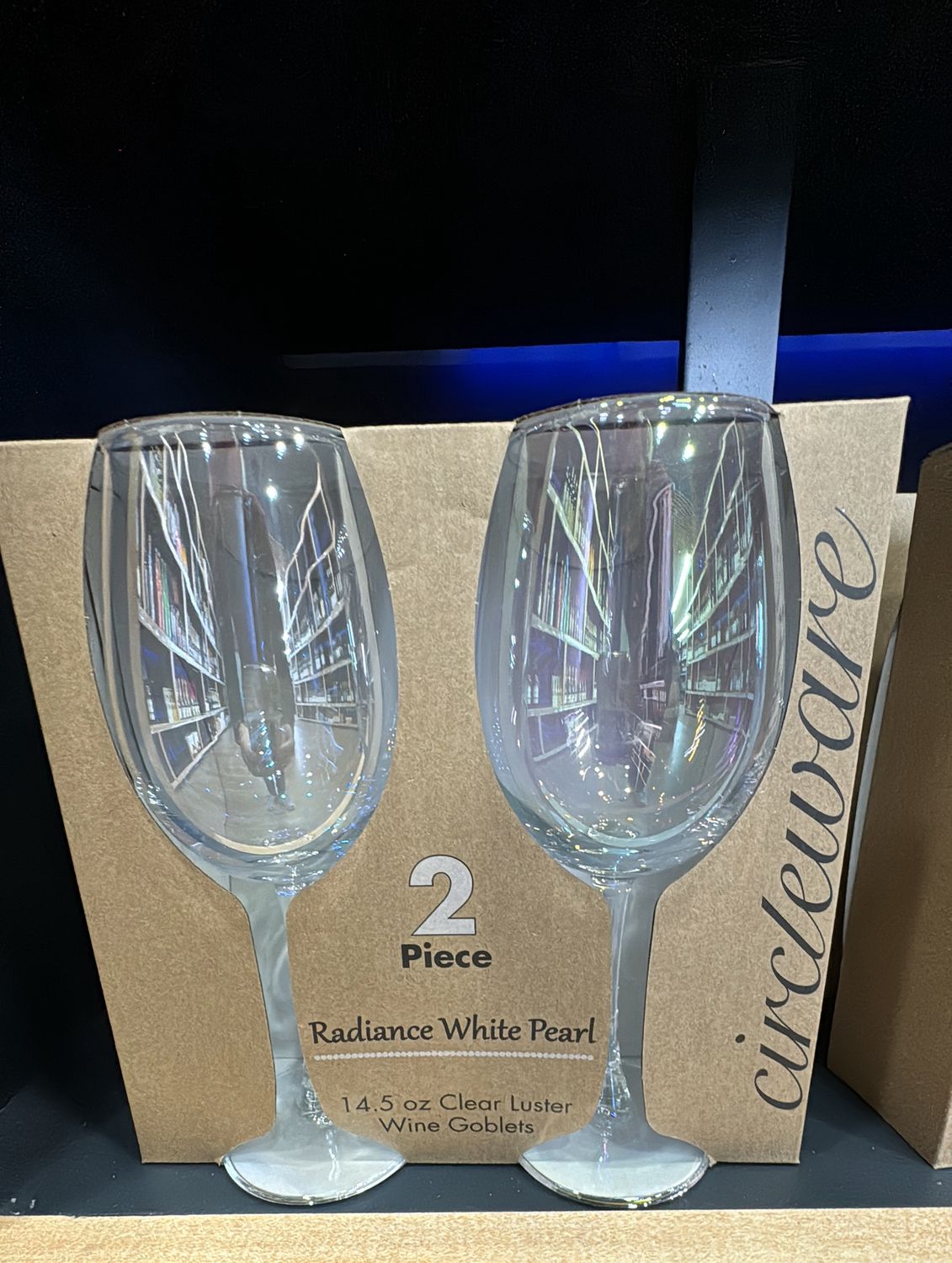 RADIANCE WHITE PEARL WINE GOBLETS