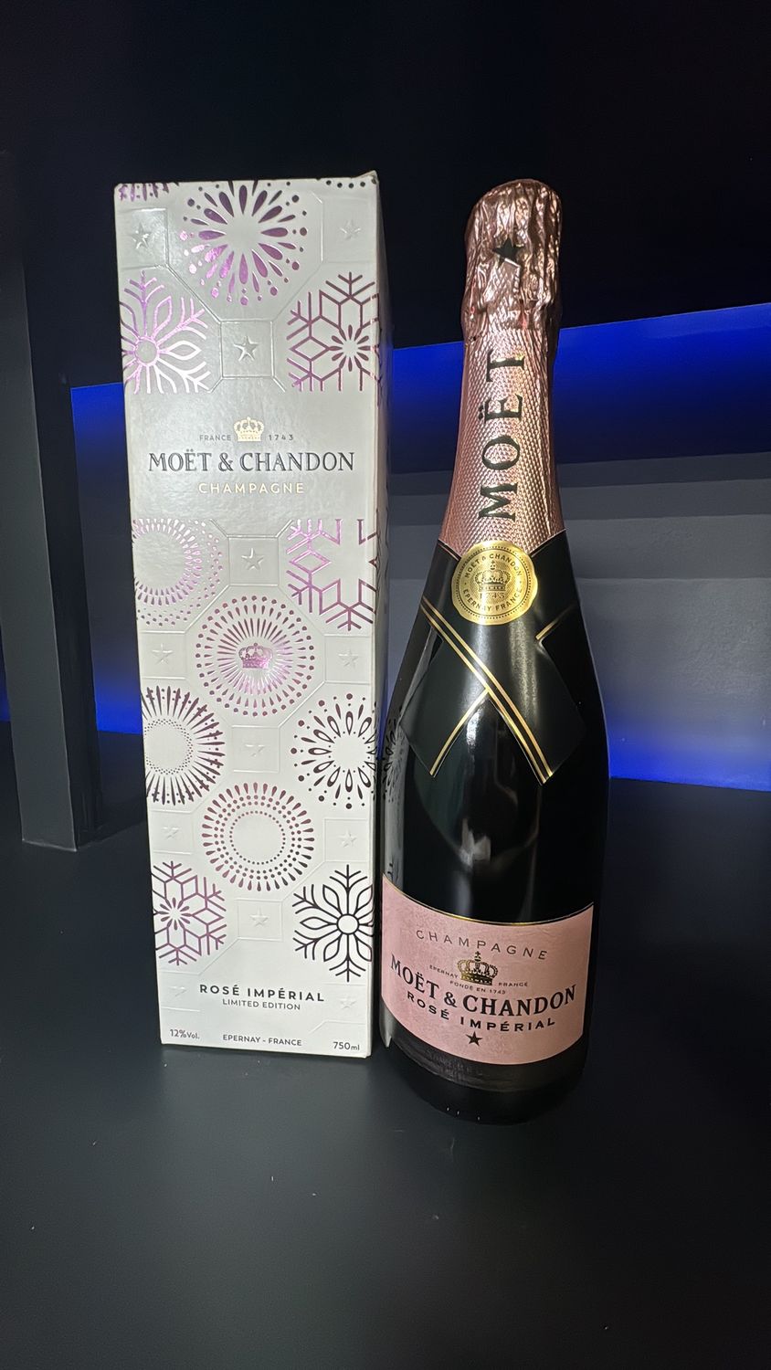 MOET BRUT IMP ROSE EOY GB 750M