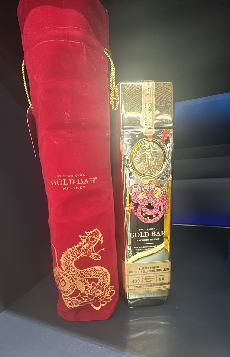 GOLD BAR WHISKEY LUNAR 750ML