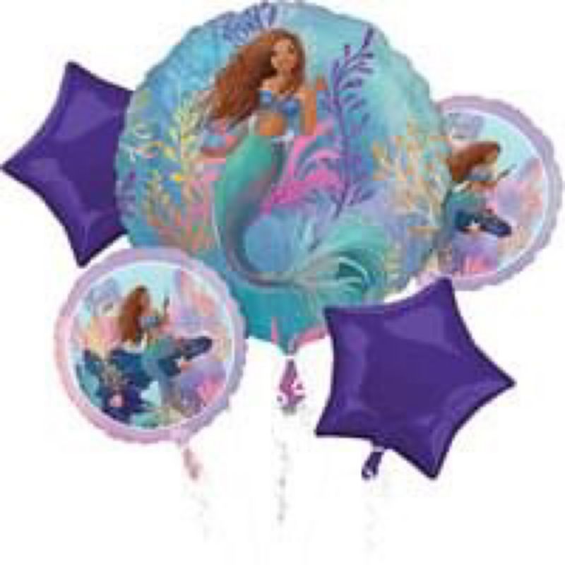Foil Balloon Bouquet Little Mermaid