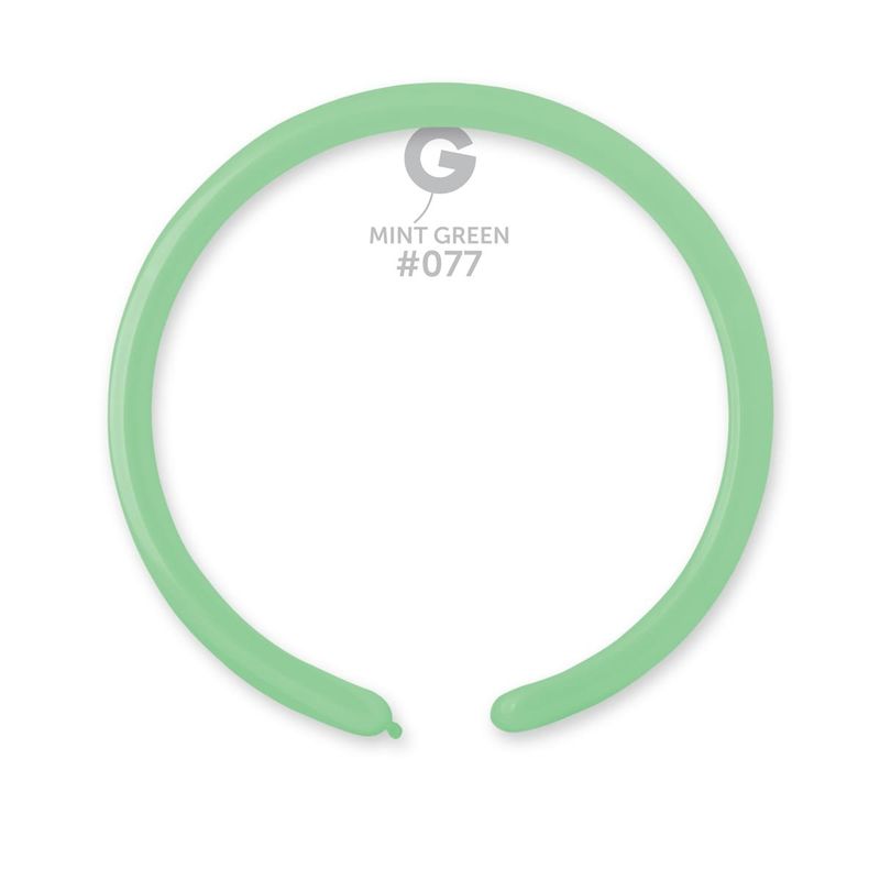 Gemar Standard Mint Green Latex Balloons #077 1in - 50 pieces
