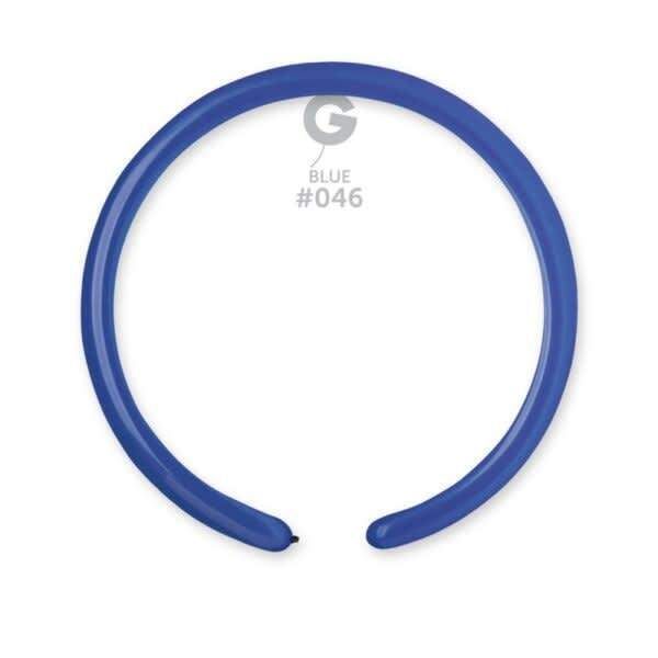Gemar Standard Blue Latex Balloons #046 1in - 50 pieces