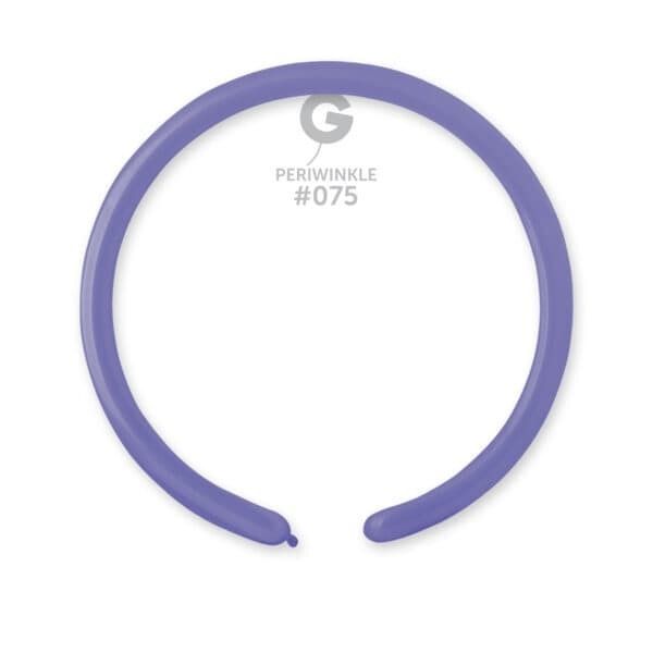 Gemar Standard Periwinkle Latex Balloons #075 1in - 50 pieces