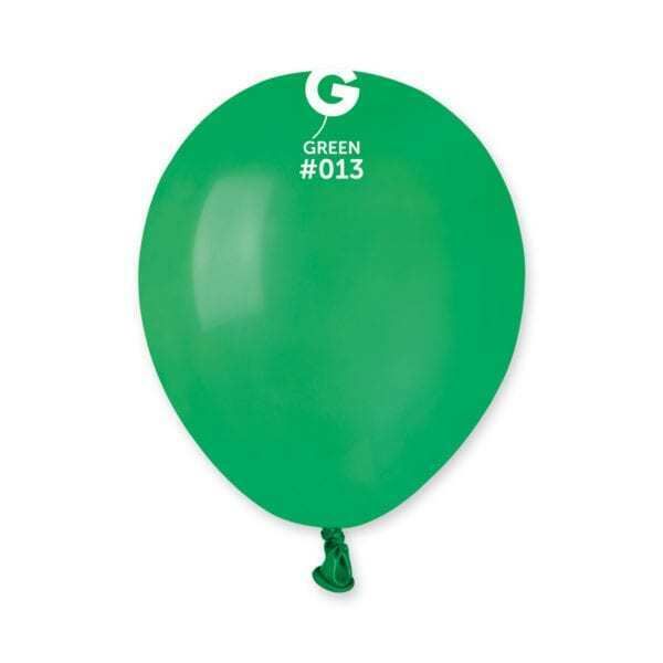 Gemar Standard Green Latex Balloons #013 5in - 100 pieces