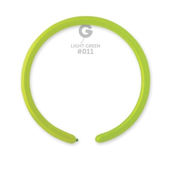 Gemar Standard Light Green Latex Balloons #011 1in - 50 pieces