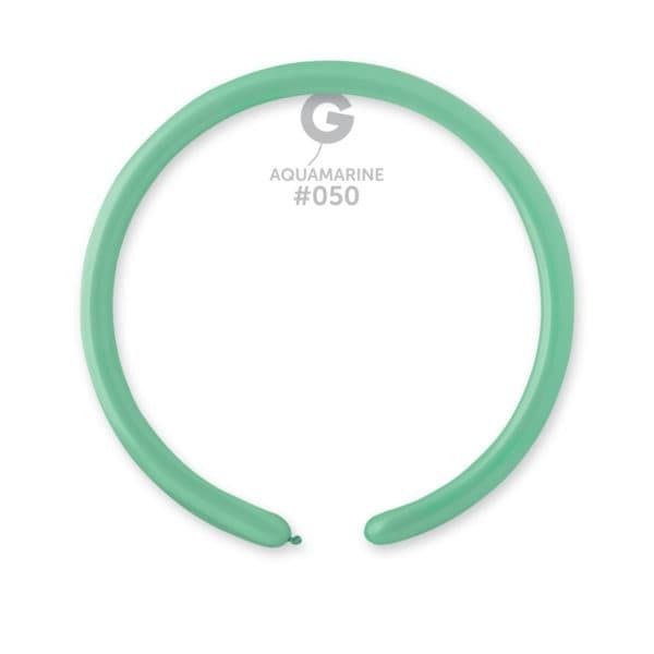 Gemar Standard Acquamarine Latex Balloons #050 1in - 100 pieces