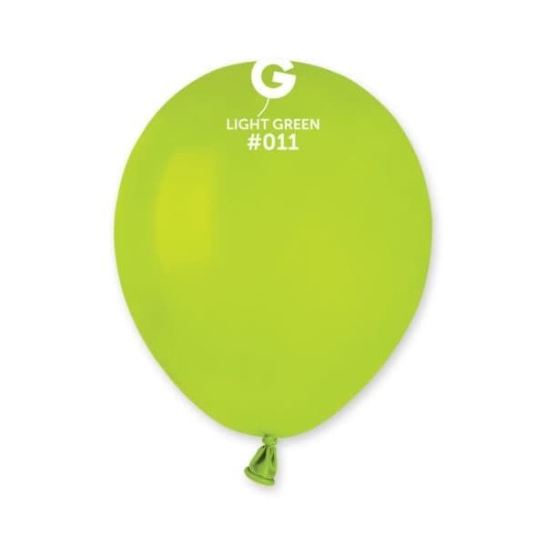 Gemar Standard Light Gree Latex Balloons #011 5in - 100 pieces