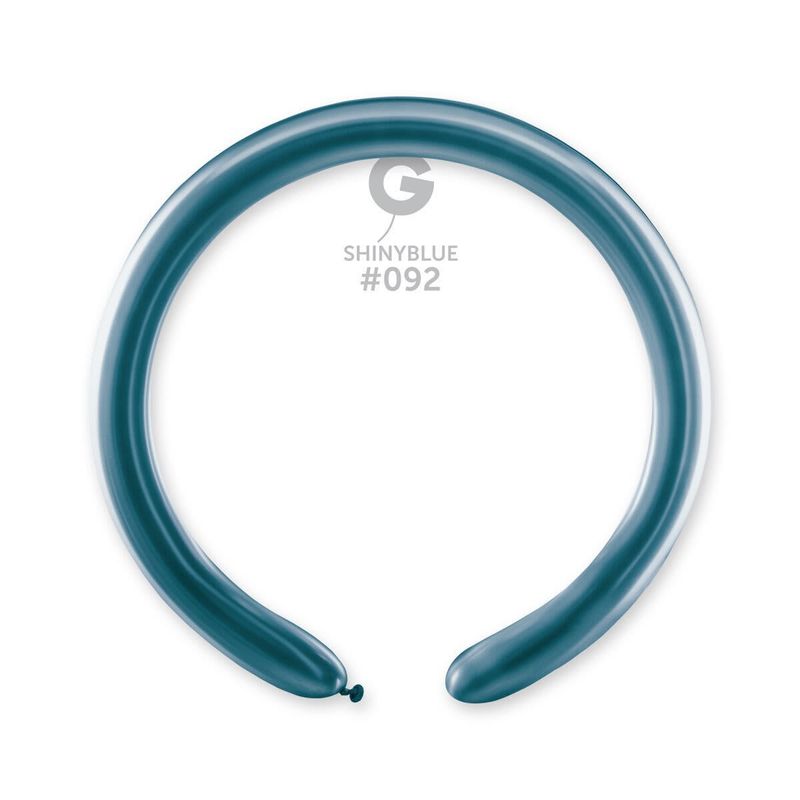 Gemar Shiny Blue Latex Balloons #092 2in - 50 pieces
